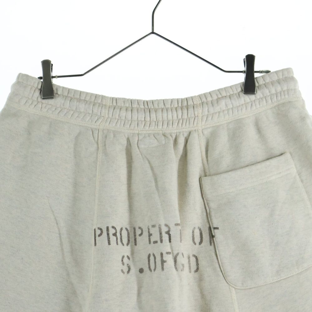 SAINT MICHAEL セントマイケル 20 AW SM 15 SWEAT SHORT PT GRY VINTAGE加工 両面プリント スウェットショーツ ハーフパンツ グレー SM-A 20-0000-020
