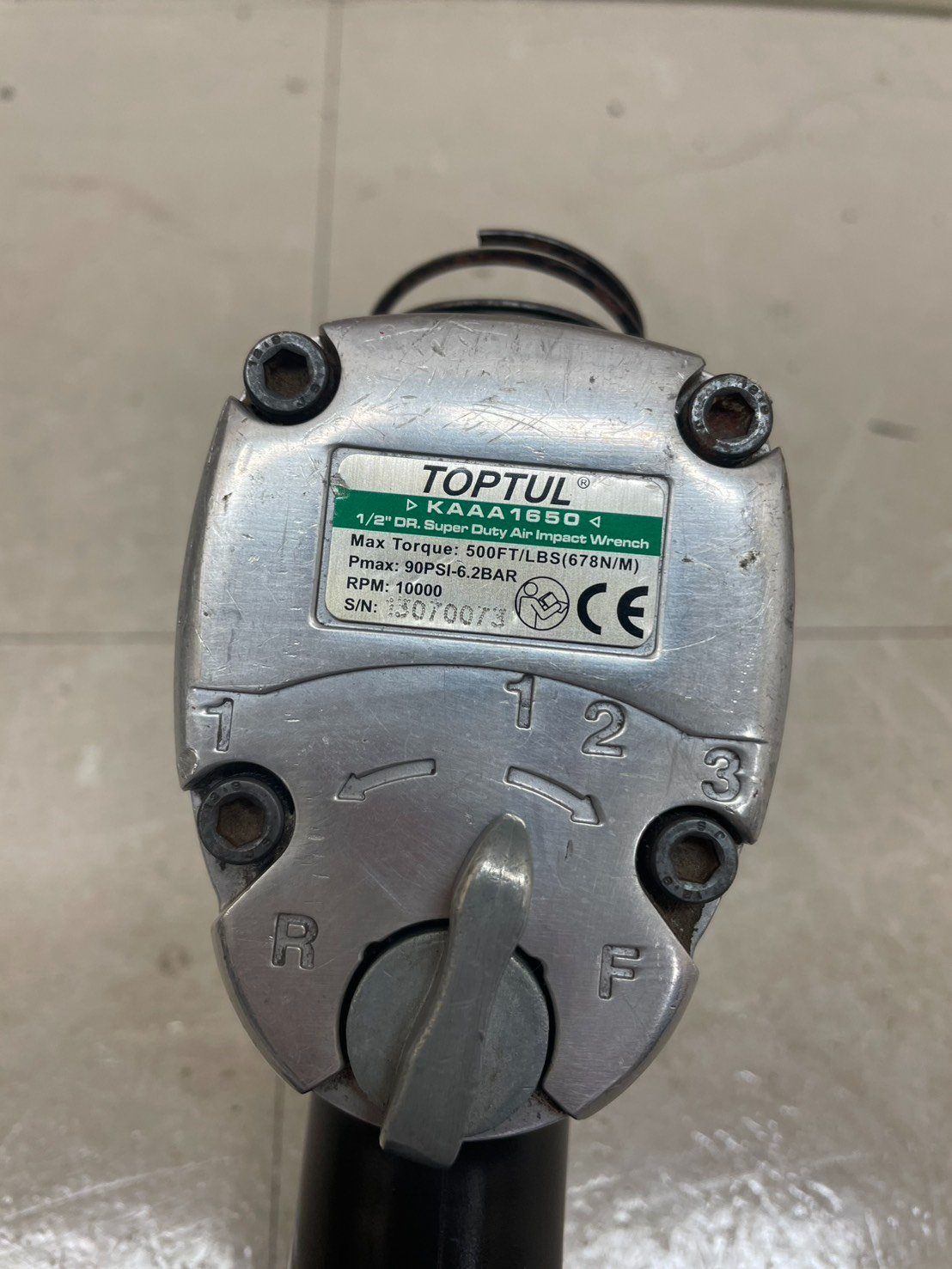TOPTUL エアインパクトレンチ インパクトレンチ 1 2 500 FT LBS 678 N M