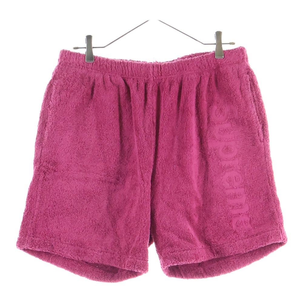 SUPREME シュプリーム 18 SS Terry Logo Short テリーロゴ ハーフパンツ マゼンタ