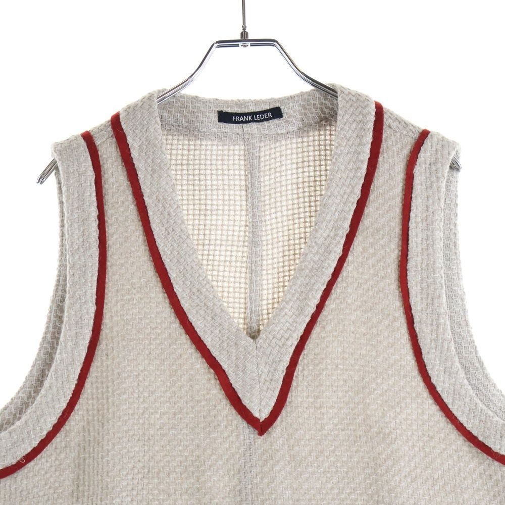 FRANK LEDER (フランクリーダー) WOOL VEST ウール Vネックベスト