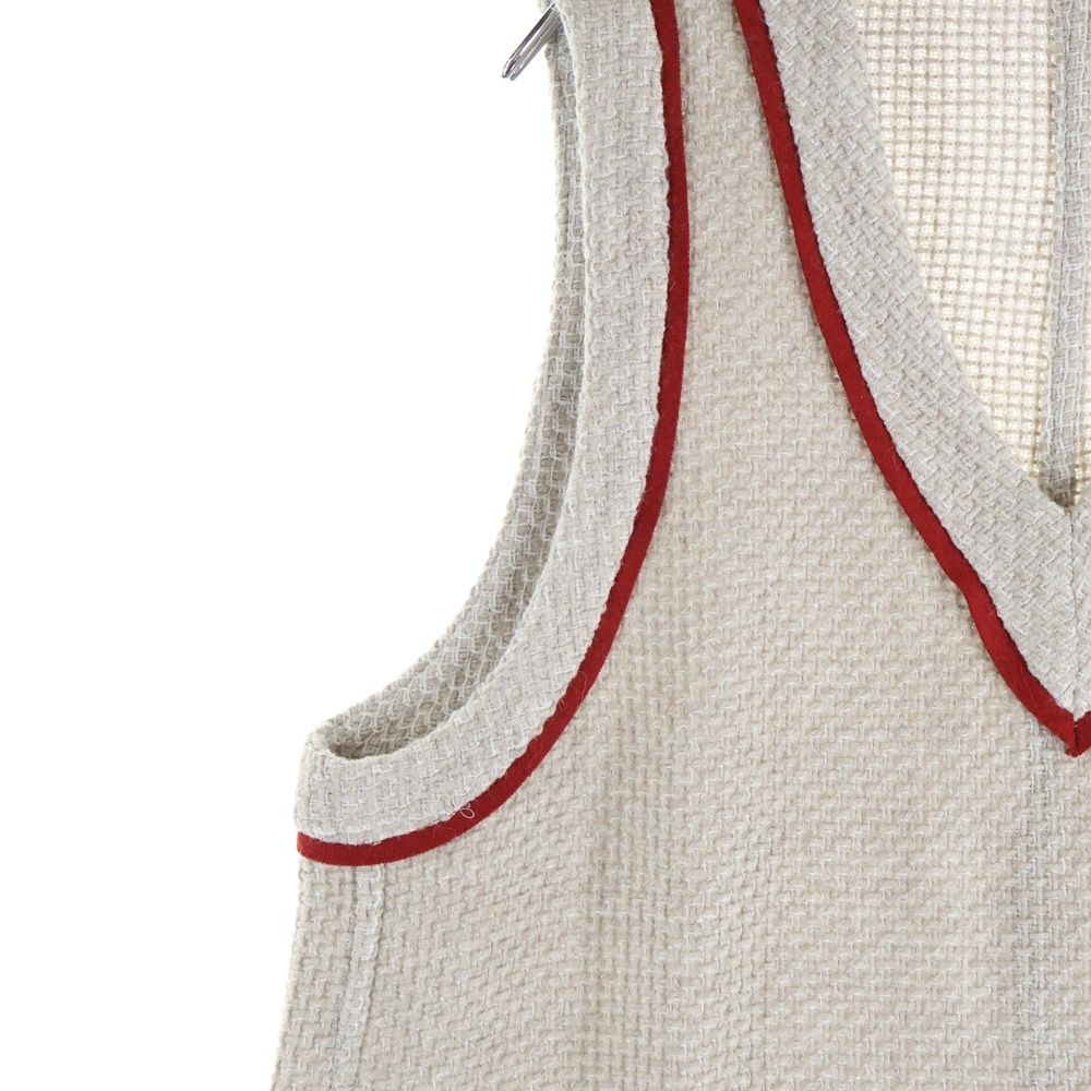 FRANK LEDER (フランクリーダー) WOOL VEST ウール Vネックベスト