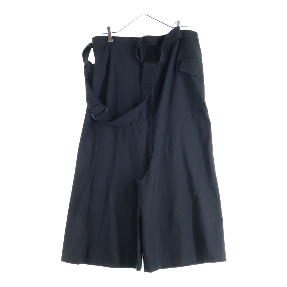 Ground Y グラウンドワイ SAMPLE HIGH PANTS ショルダーストラップ付 アシンメトリー ワイドパンツ ブラック GT-P 04-100