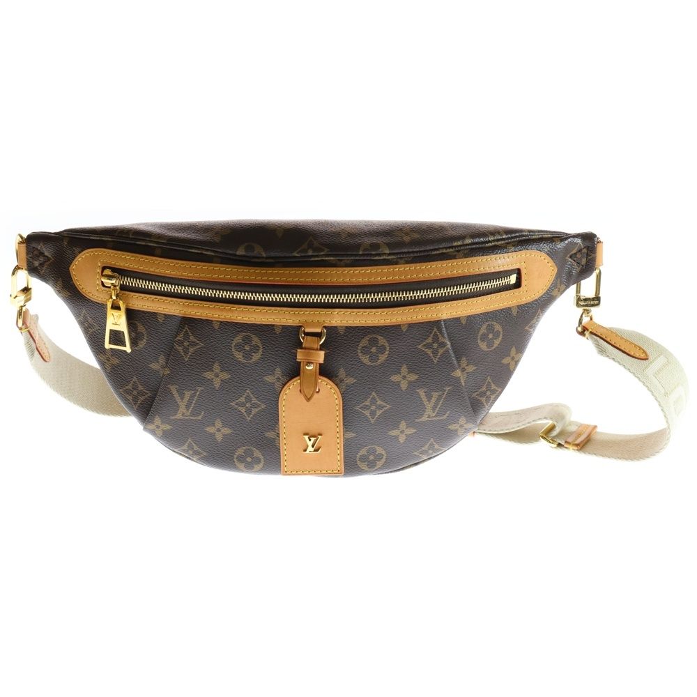 LOUIS VUITTON ルイヴィトン モノグラム ハイ ライズ バムバック レザーボディバック ウエストバッグ ブラウン M 46784