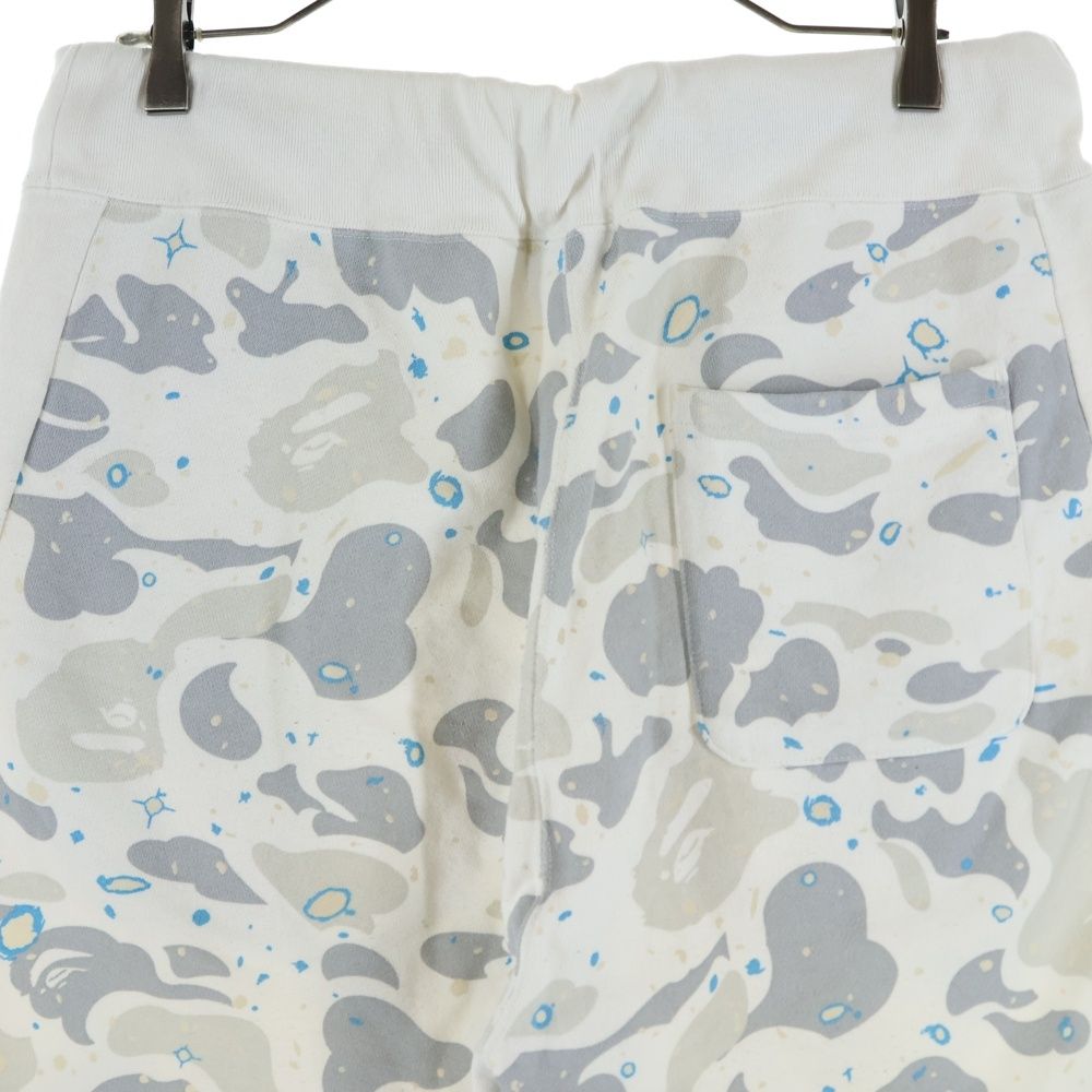 A BATHING APE (アベイシングエイプ) SPACE CAMO SHARK SWEAT SHORTS