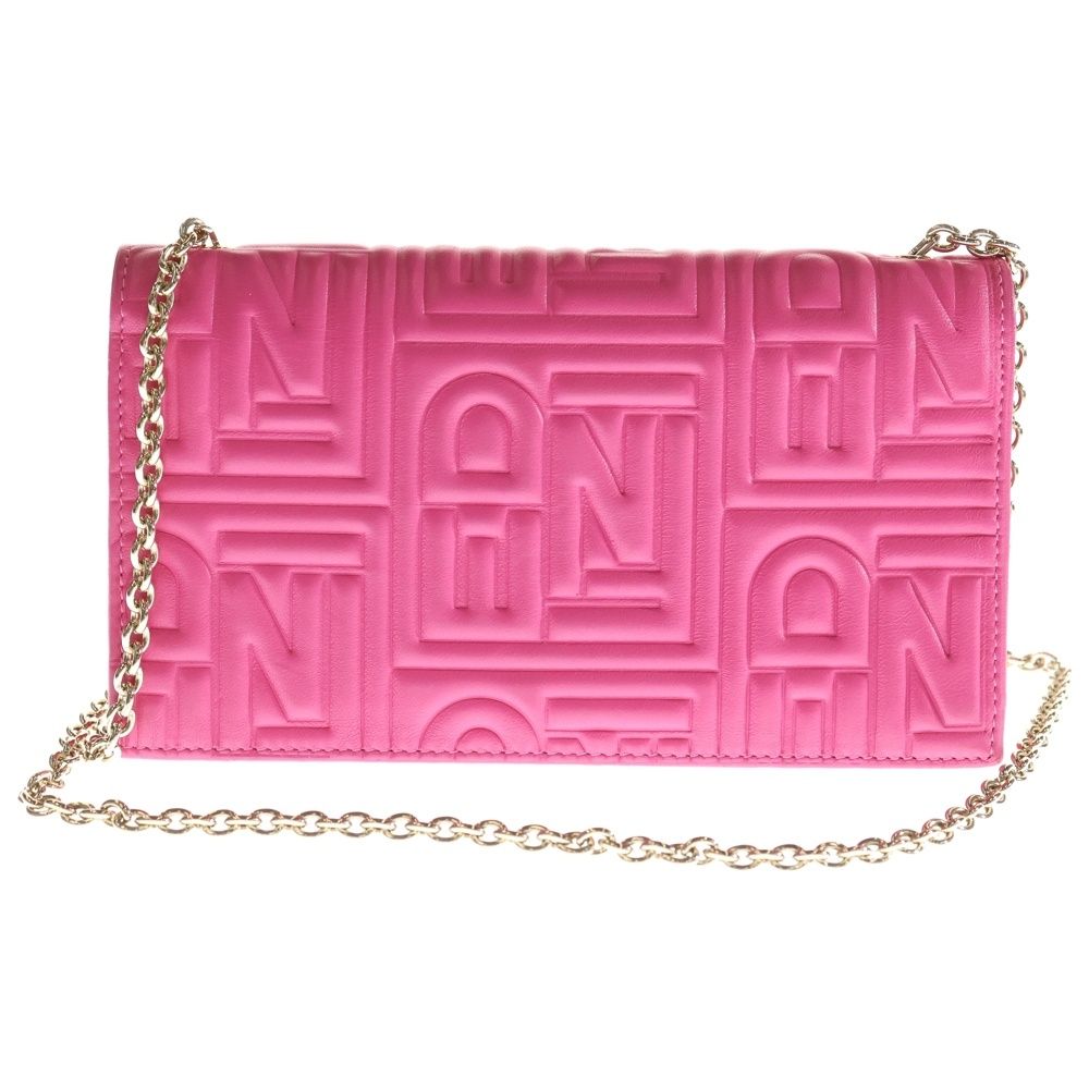 FENDI フェンディ チェーンバック ウォレット ピンク FENDI フェンディ 