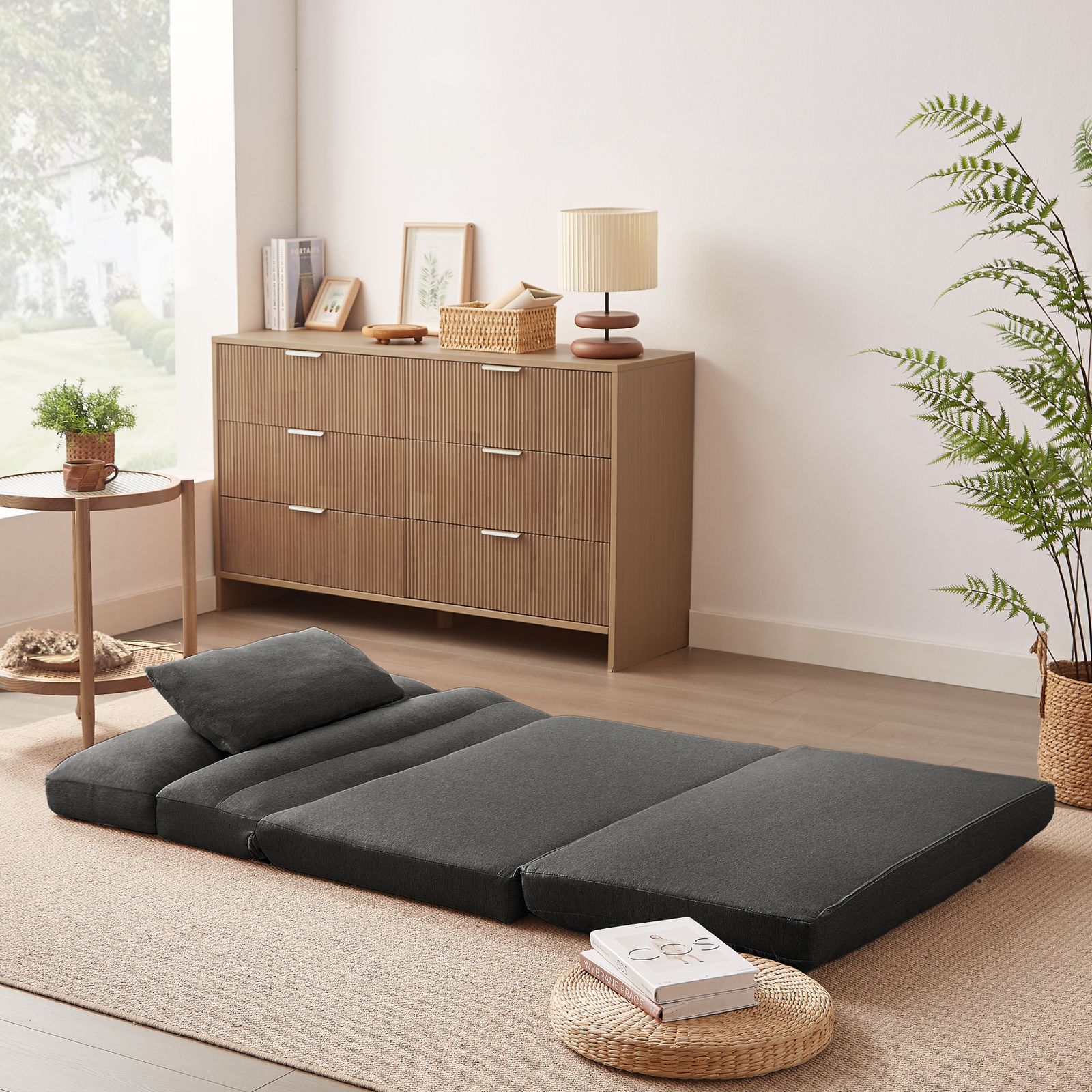 数量限定セール」 折りたたみ ソファベッド 座椅子 幅103cm 2人掛け