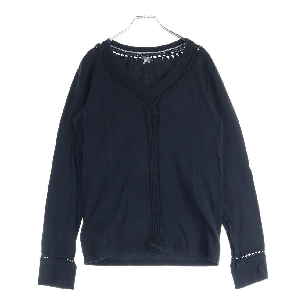 名作　number (n)ine 02aw ジョージ期　編み込みカットソー NUMBER (N)INE (ナンバーナイン) 02AW ジョージ期 編み込みデザイン