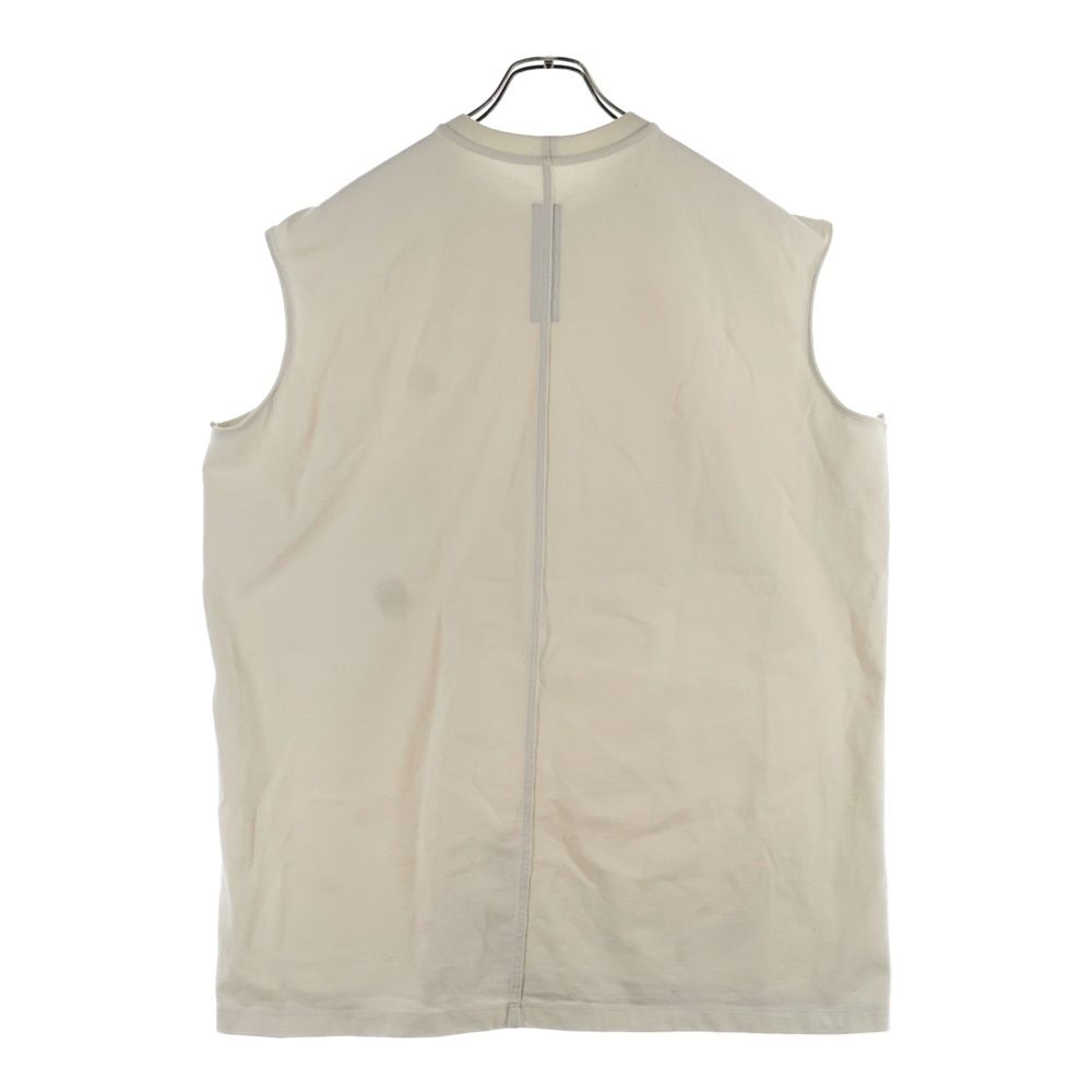 Rick Owens リックオウエンス 24 SS TARP T ノースリーブ ヘビーウエイトカットソー タンクトップ アイボリー -BA