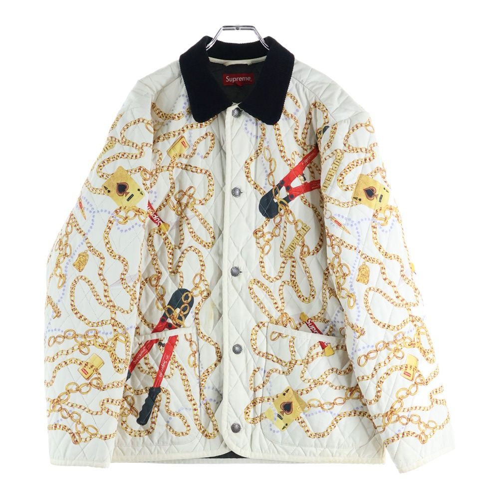 SUPREME (シュプリーム) 20AW Chains Quilted Jacket チェーンプリント
