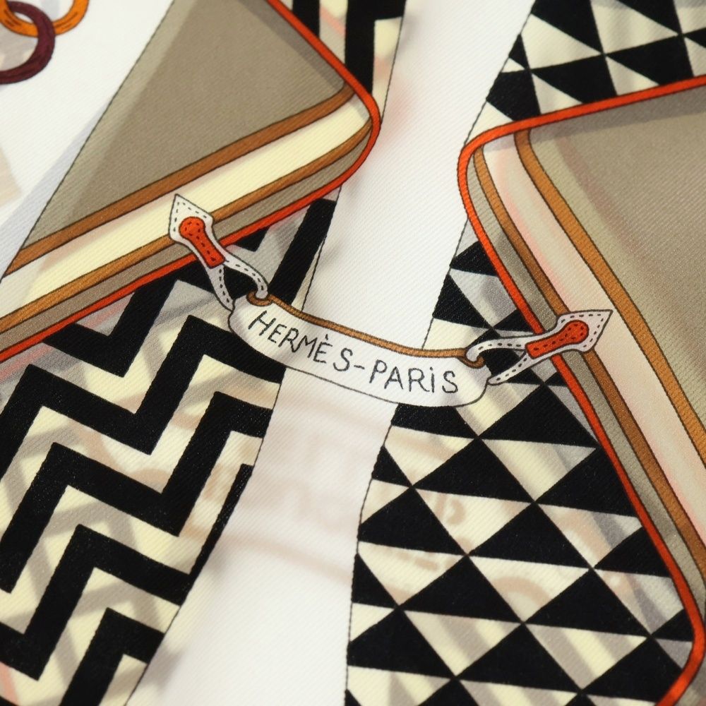 HERMES (エルメス) カレ90 鞍職人の花束 Bouquets Sellier スカーフ