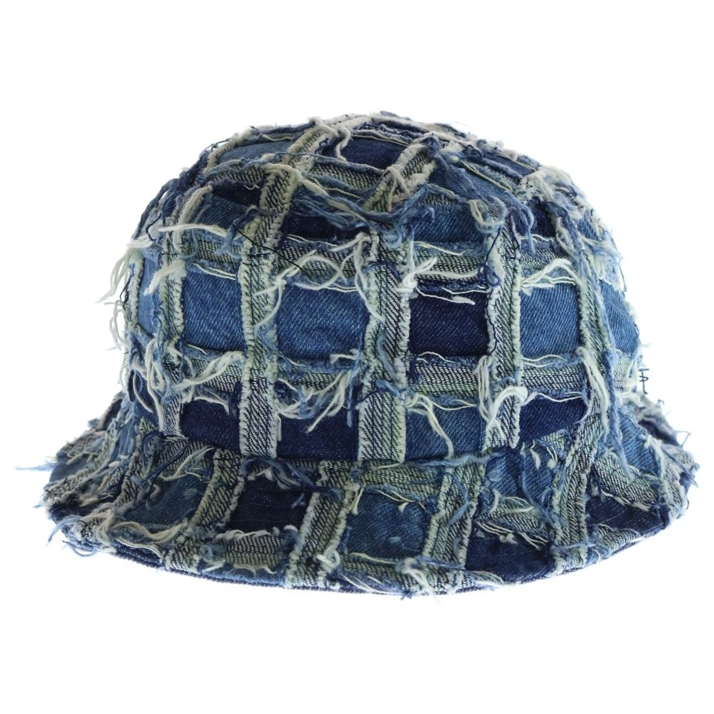SUPREME シュプリーム 23 SS Frayed Patchwork Denim Crusher Hatフレイドパッチワークデニムクラッシャーハット ライトブルー
