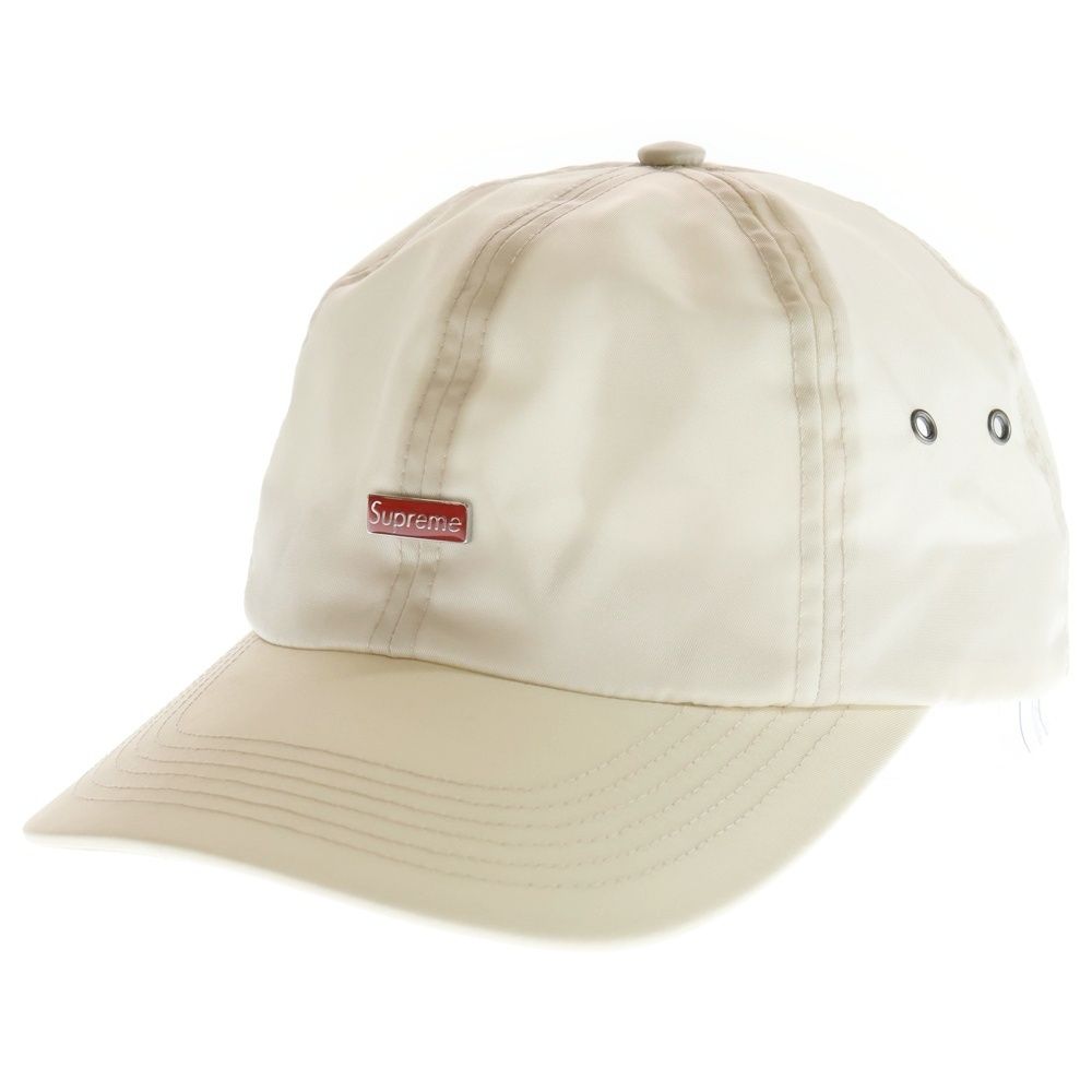 SUPREME シュプリーム 23 AW Enamel Logo 6-Panel エナメル ロゴ 6パネルキャップ ベージュ