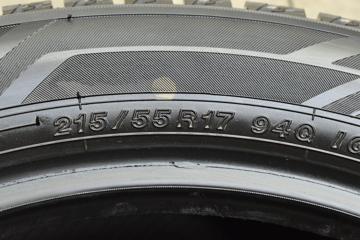  バリ溝スタッドレス ヨコハマ アイスガード iG 60 215 55 R 17 4本セット クラウン カムリ オデッセイ ヴェゼル FIAT 500 X ザ ビートル 17インチ スタッドレス