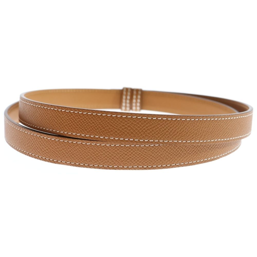 HERMES (エルメス) ケリーベルト ロゴ刻印レザーベルト PG金具