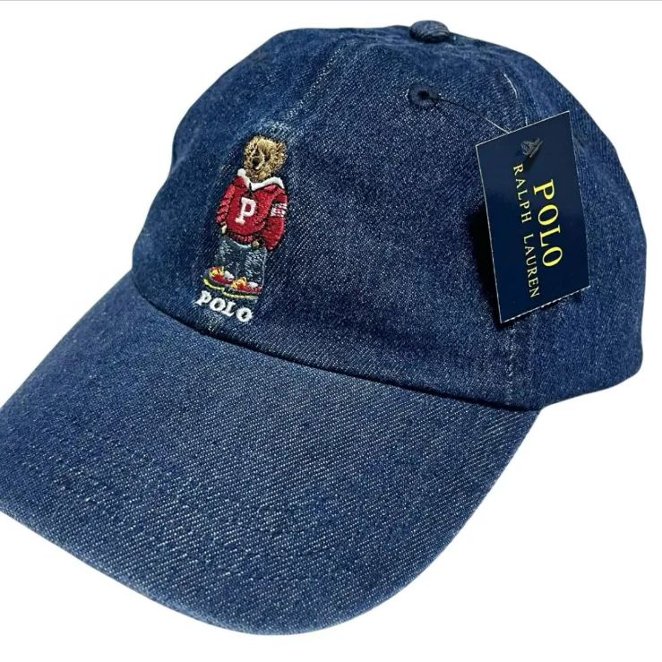新品】Polo Ralph Lauren ラルフローレン ポロベア デニム キャップ