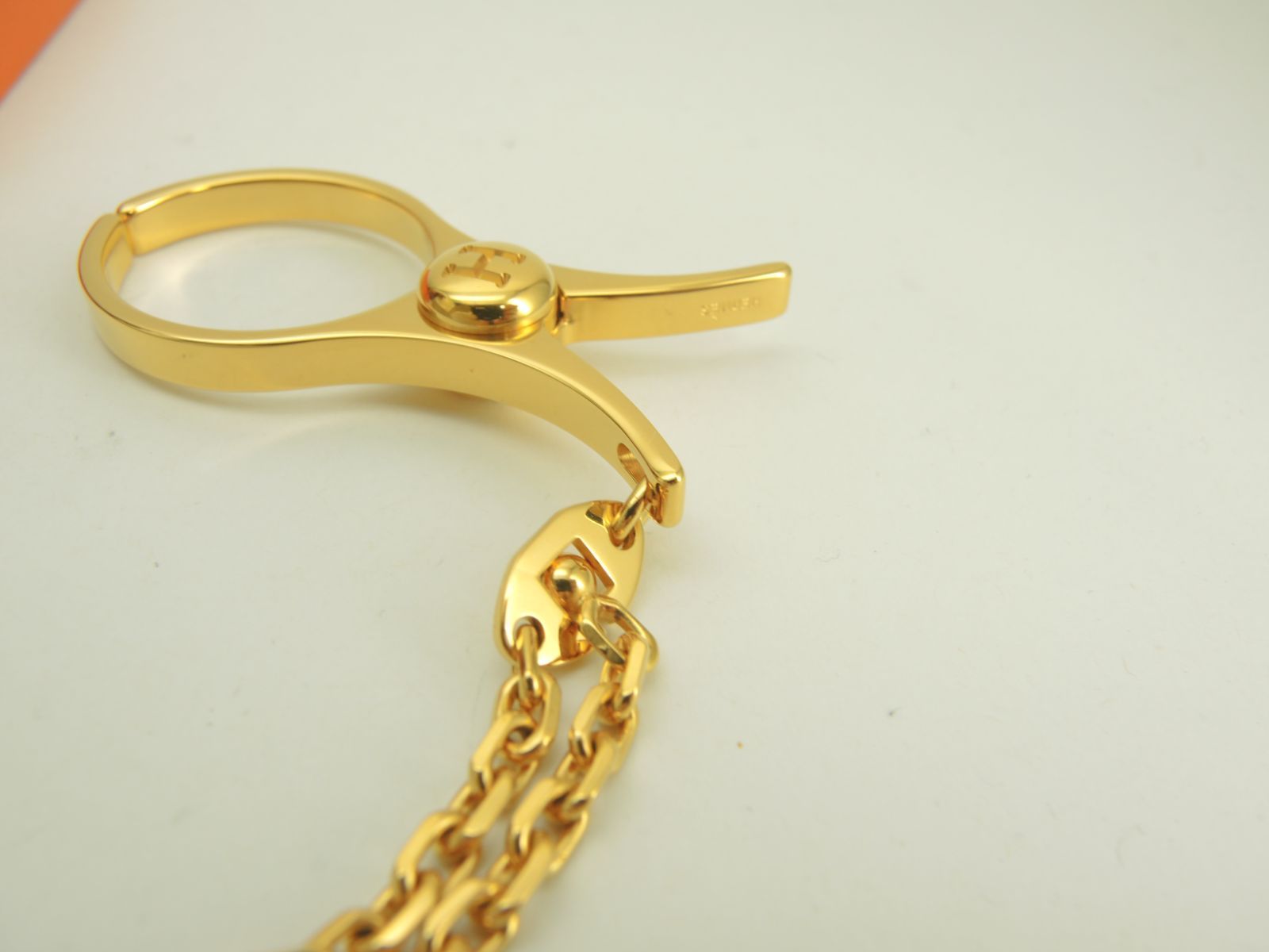 エルメス バッグチャーム フィルー ゴールド キーリング グローブ