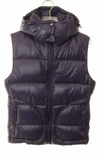 バーバリー ロンドン LONDON フーデッド ダウンベスト 40 FS 343 725 36 パープル ブランド古着ベクトル 251207