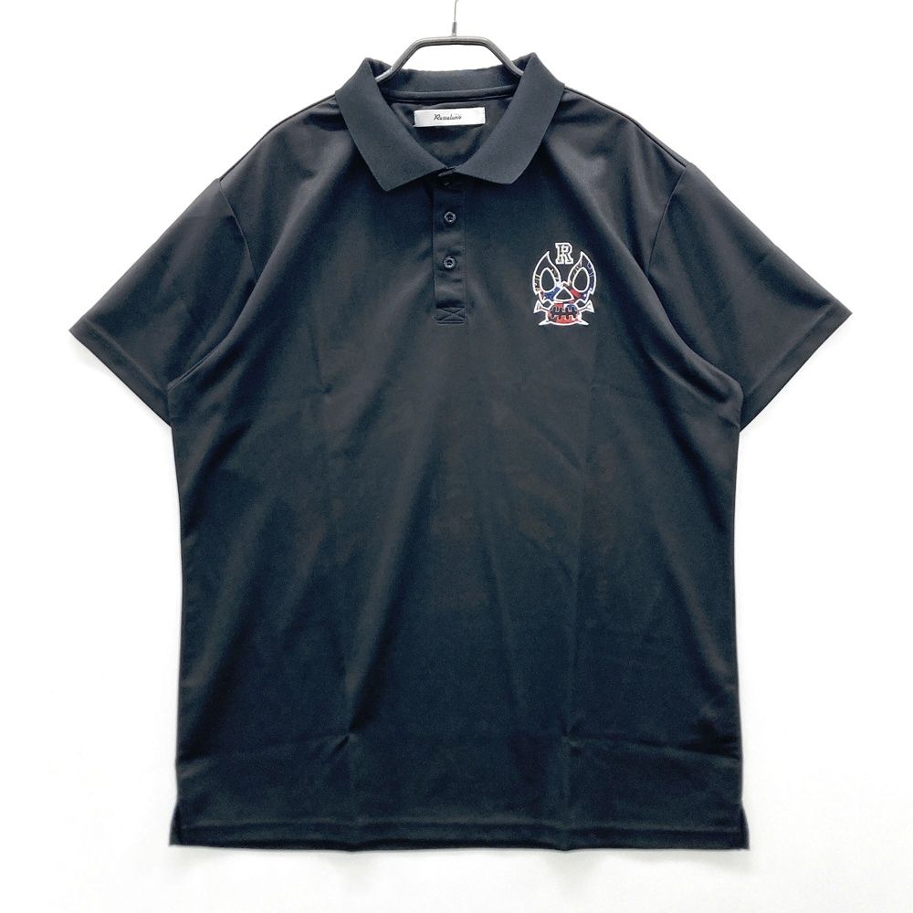 サイズ 6 ラッセルノ RS 2220315 半袖ポロシャツ ルチャ ブラック系 ゴルフウェア メンズ ストスト