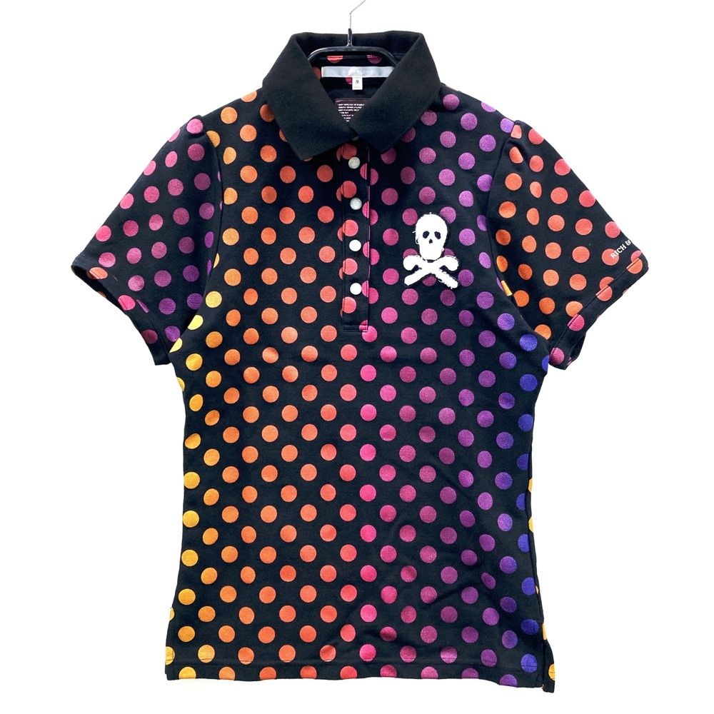 サイズ：M MARK&LONA マークアンドロナ 半袖ポロシャツ ドット柄