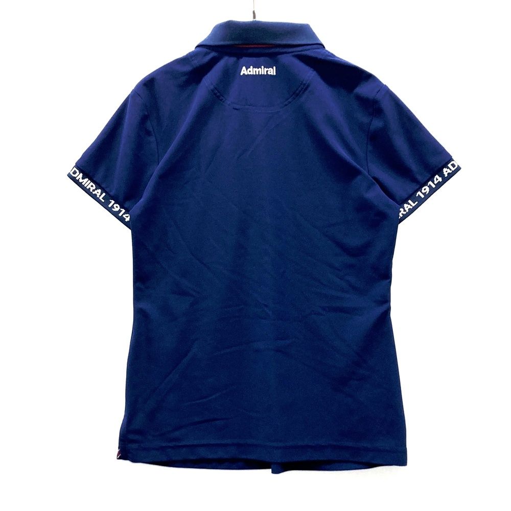 サイズ：S ADMIRAL アドミラル 半袖ポロシャツ ネイビー系