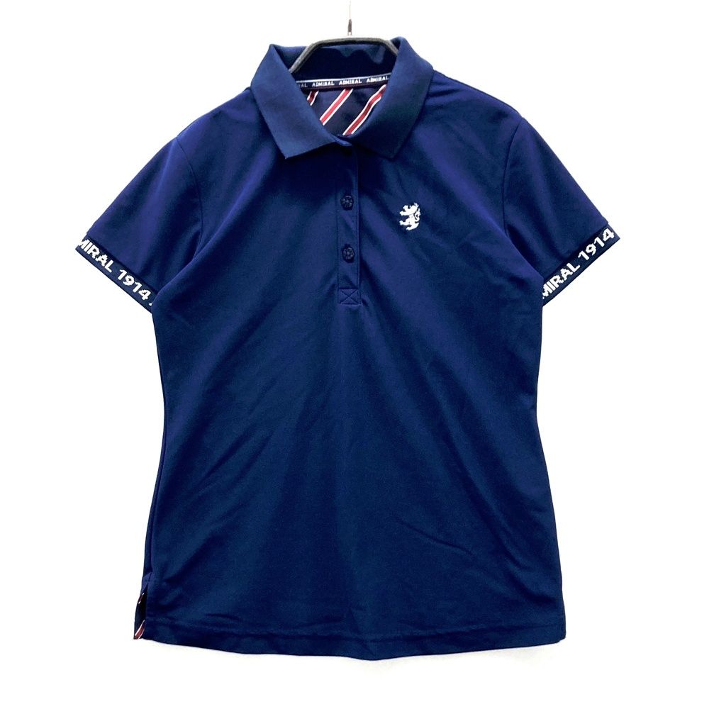 サイズ：S ADMIRAL アドミラル 半袖ポロシャツ ネイビー系