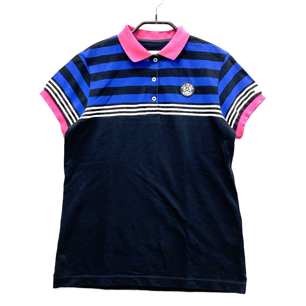 サイズ：2 JACK BUNNY ジャックバニー 半袖ポロシャツ ブラック系