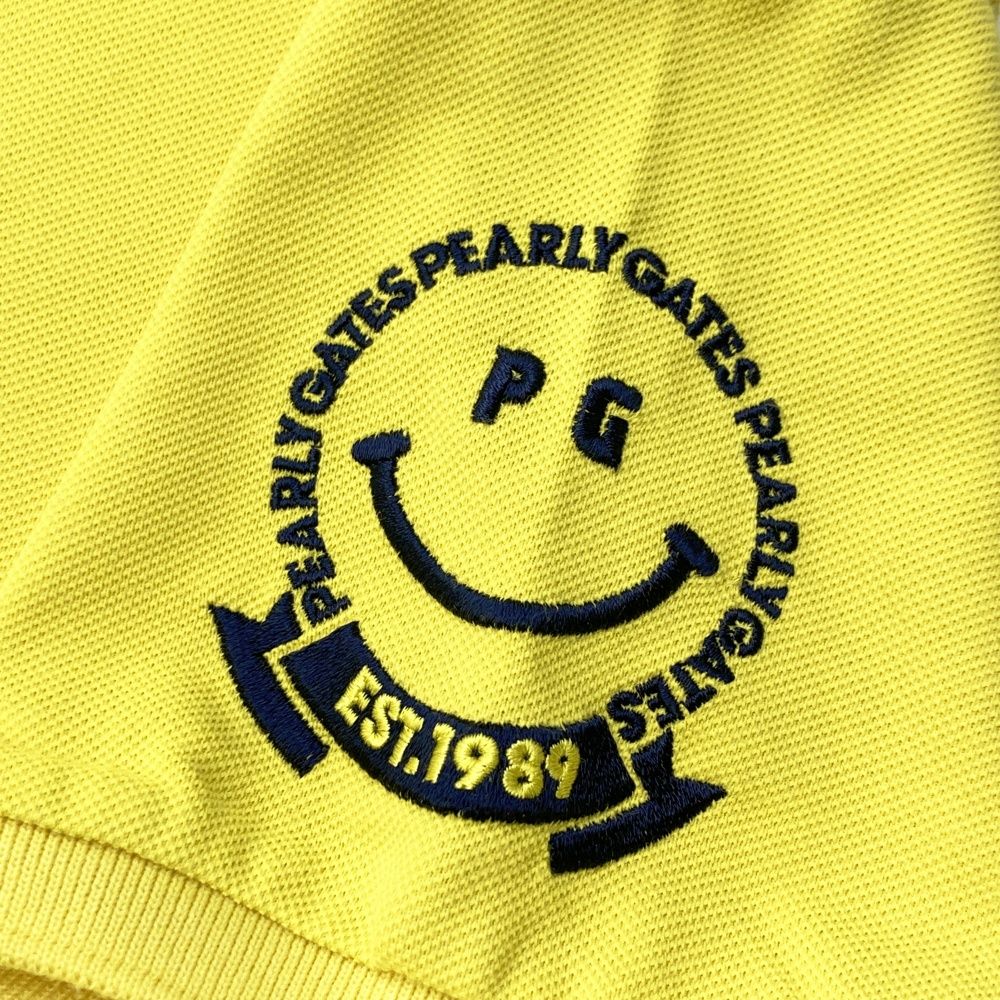 サイズ：1 PEARLY GATES パーリーゲイツ 半袖ポロシャツ イエロー系