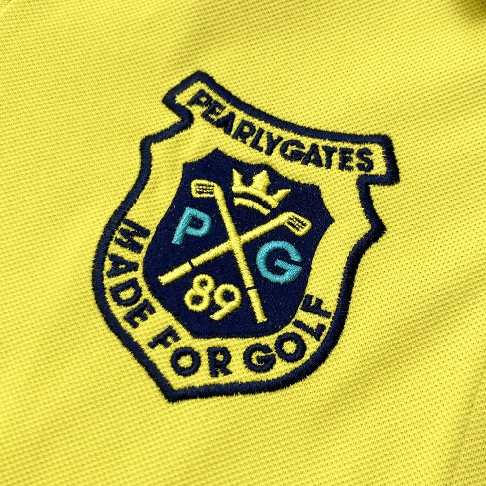 サイズ：1 PEARLY GATES パーリーゲイツ 半袖ポロシャツ イエロー系