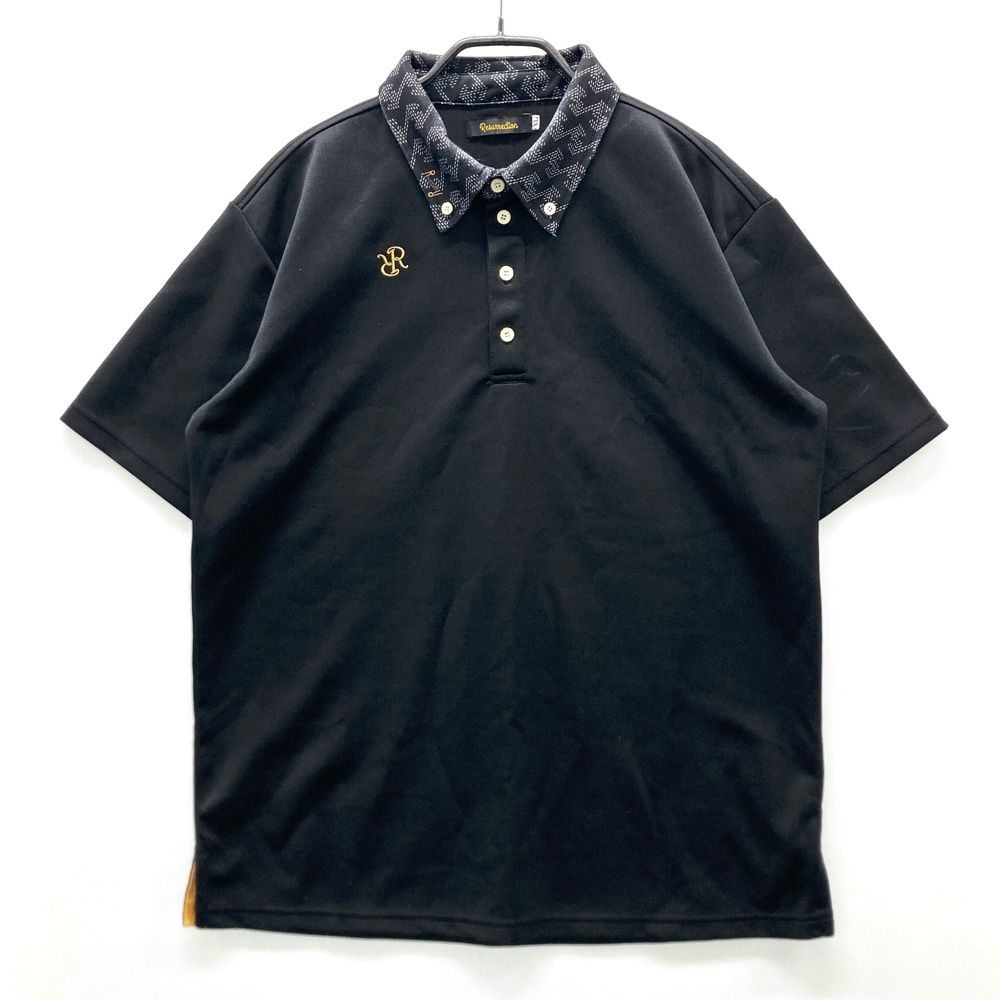 サイズ：XL RESURRECTION レザレクション 半袖ポロシャツ ブラック系