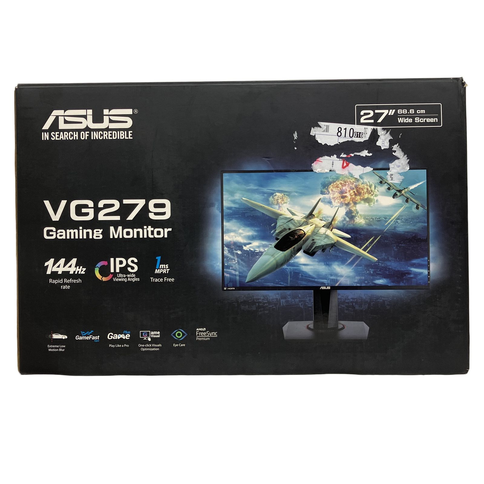 ASUS VG 279 Q 27インチ ゲーミングモニター エイスース