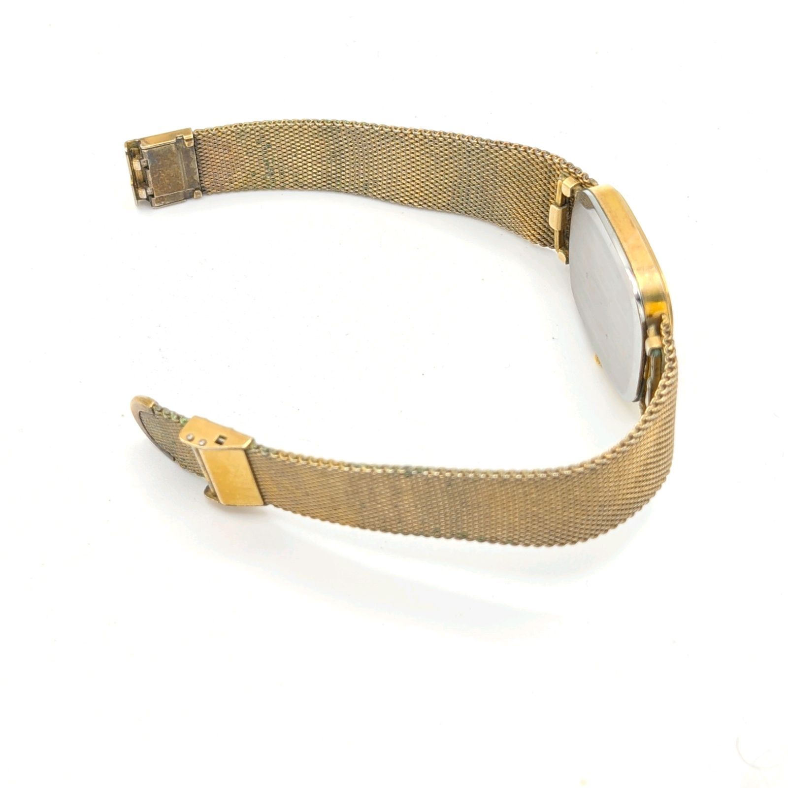  OMEGA DE VILLE Watch Hand-winding Ladies G dial Y 2 K 00 S Vintage Not Working オメガ デビル 時計 レディース ゴールド ゴールド文字盤 スクエア ヴィンテージ 不動品 手巻き時計 腕時計(アナログ)