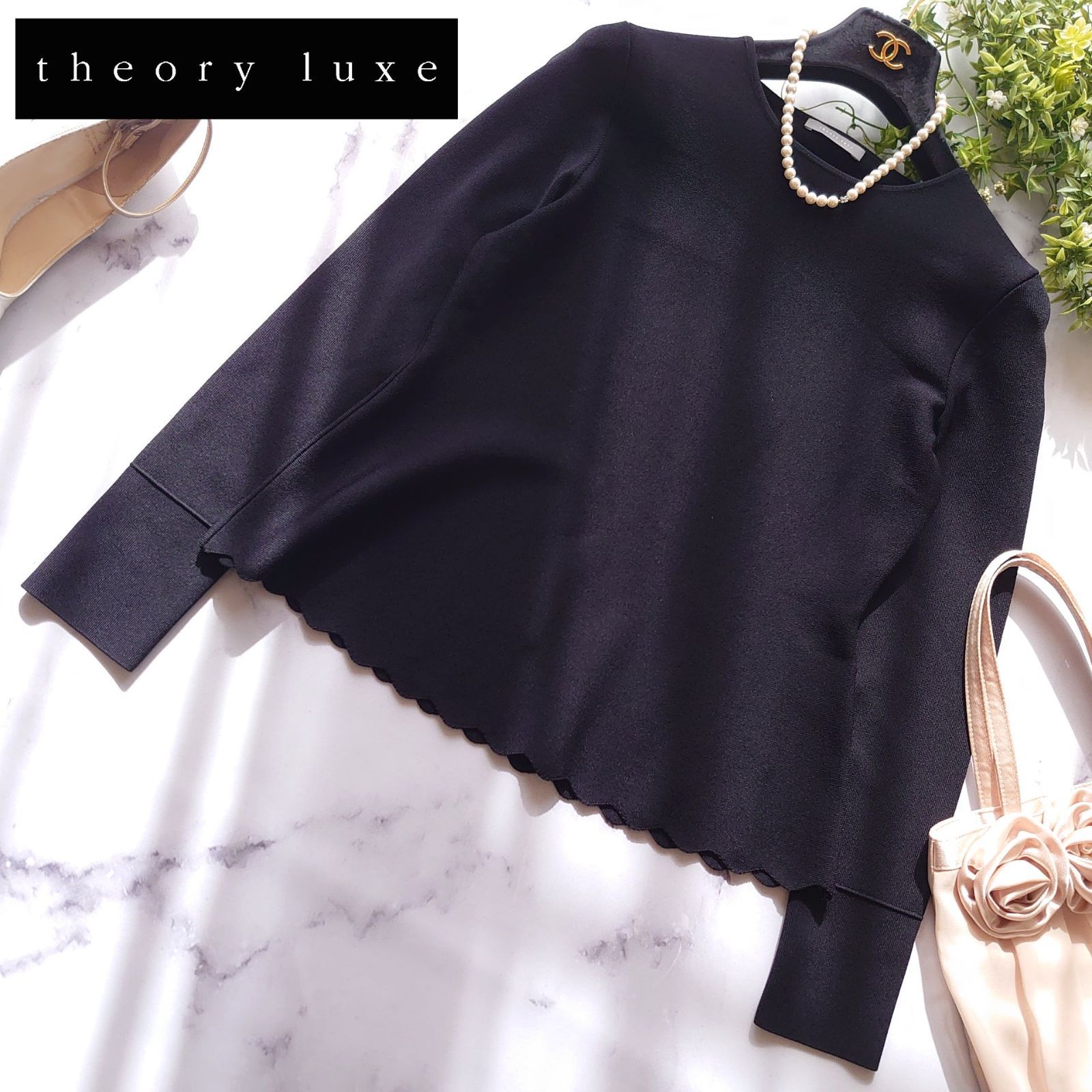 25SS セオリーリュクス Chiaro Sally ペプラム XS セーター - メルカリ