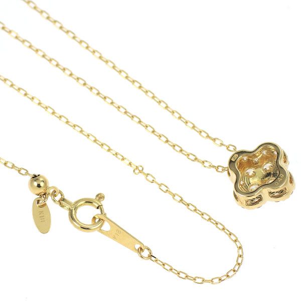 K18YG ダイヤモンド ペンダントネックレス 0.40ct フラワー - メルカリ