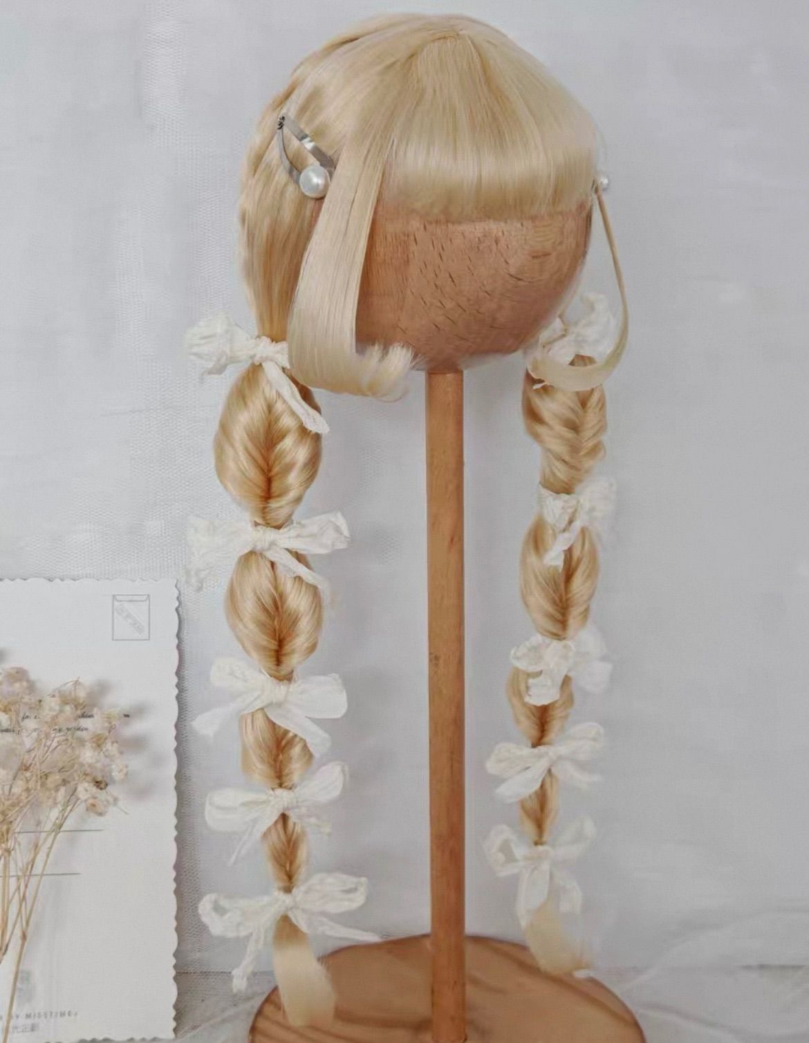 ブライス ウィッグ モヘアウィッグ 海外作家 JCWIG バブル編み ロング ナチュラルクリーム