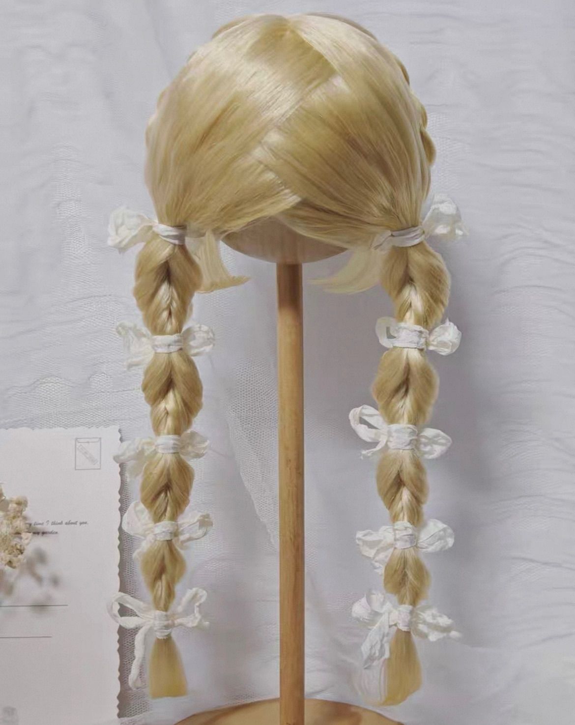 ブライス ウィッグ モヘアウィッグ 海外作家 JCWIG バブル編み ロング ライトブロンド