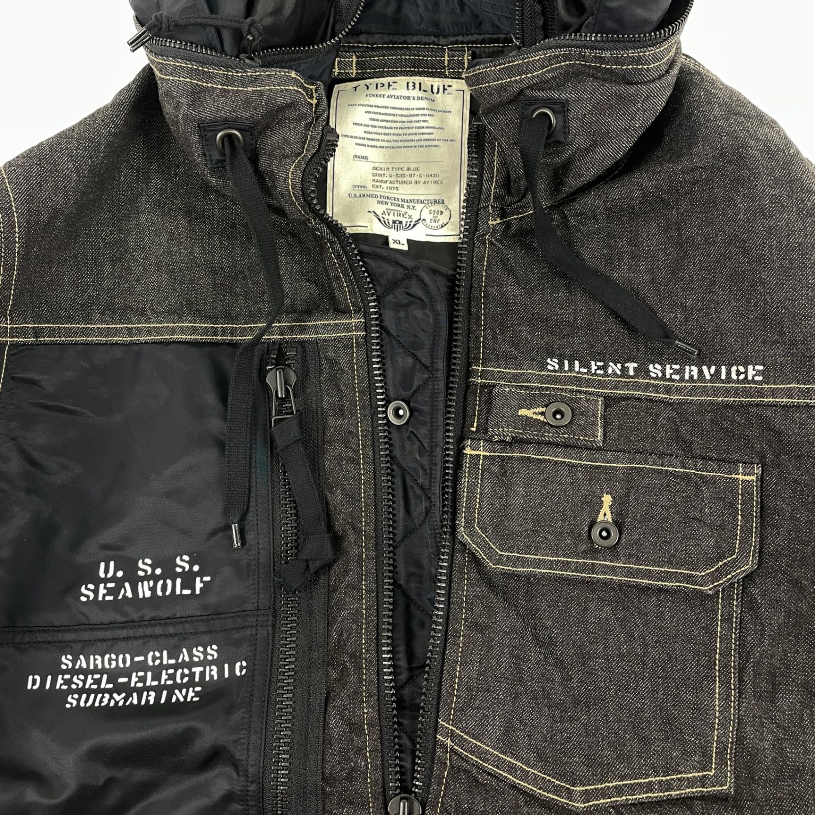 AVIREX アヴィレックス 6102135 COMBINATION CUSTOM DENIM JACKET 
