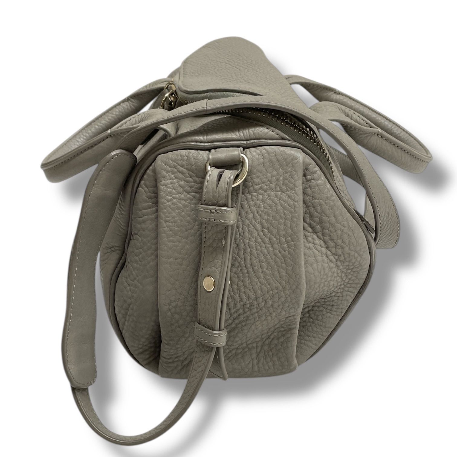 アレキサンダーワン バッグ 2WAY チェーン グレー　ポシェット レザー ALEXANDER WANG アレキサンダーワン ミニロッキー 2WAY ハンドバッグ