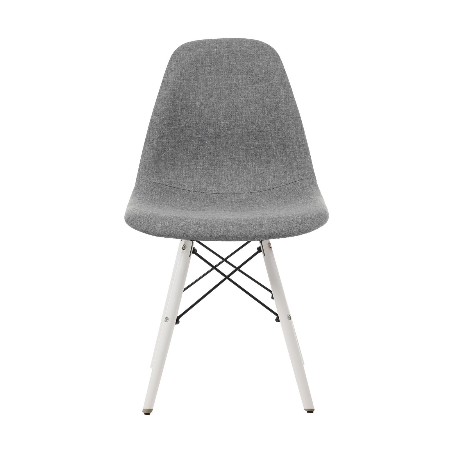 グレー座面＆ホワイト脚】【ファブリック】イームズチェア リ