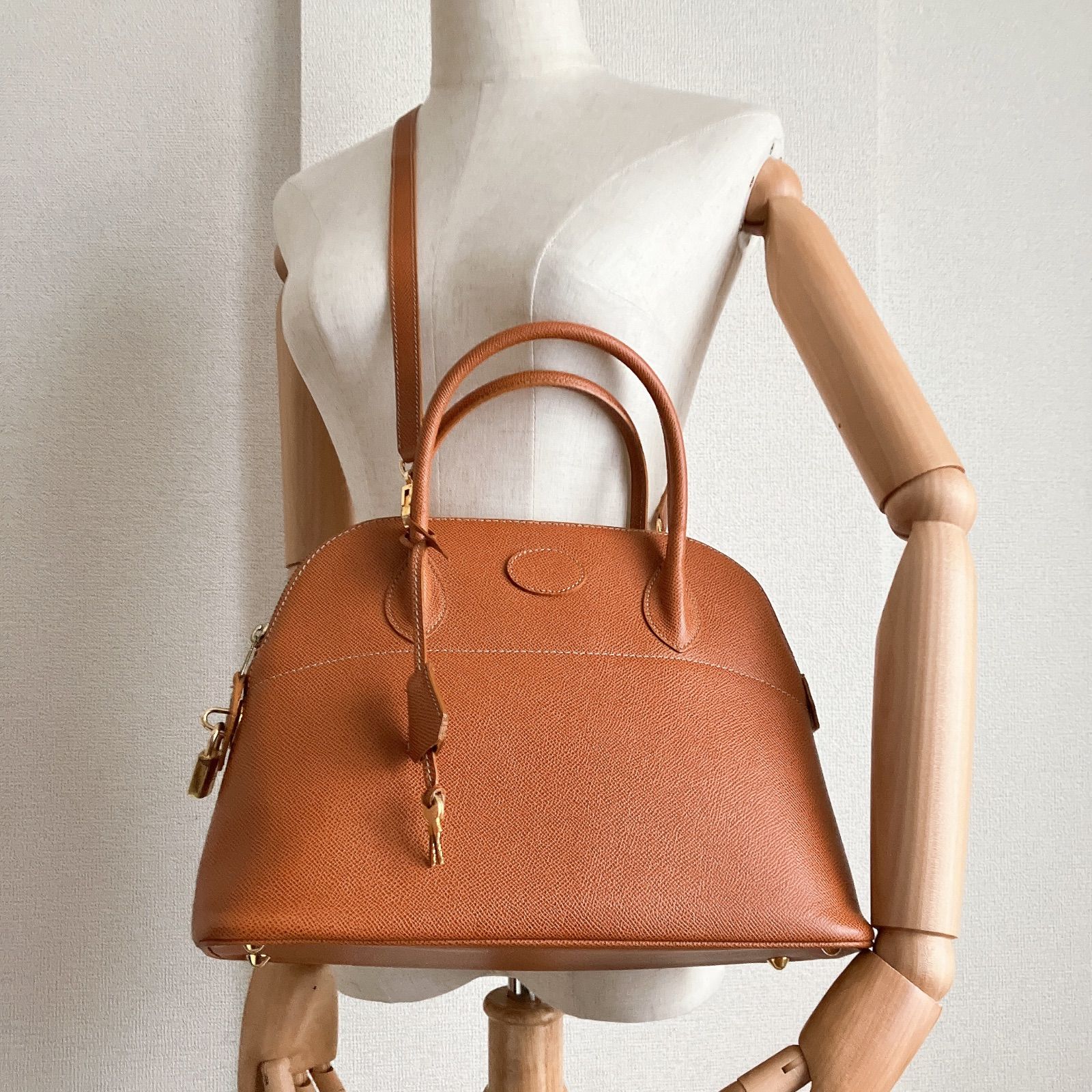 HIGH-CLASS ハイクラス 2way キャメル バッグ - メルカリ