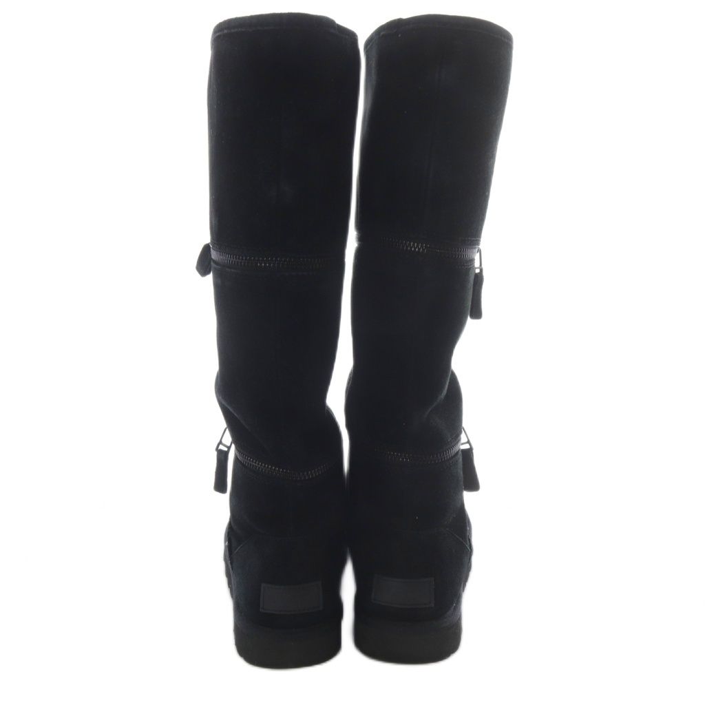 【未使用級】UGG アグ クラシックトール ムートンロングブーツ 24cm 黒 UGG WOMENS CLASSIC TALL II BOOT 