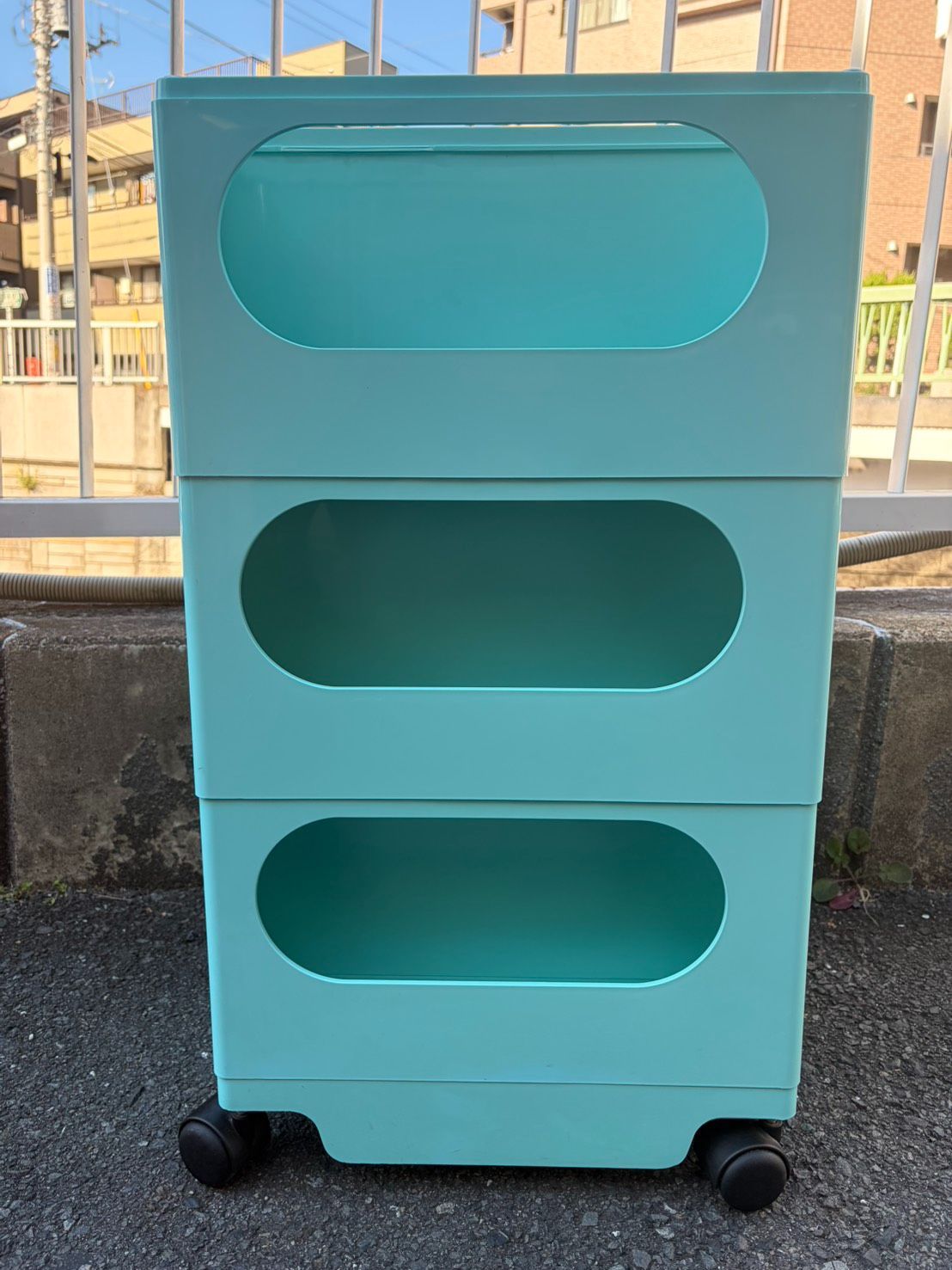 B-line ビーライン ボビーワゴン 水色 3段3トレイ B-LINE Boby Wagon / ビーライン ボビーワゴン 3段3トレイ