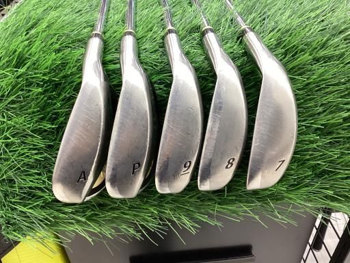 中古】 つるや AXEL ZX MM 7S アイアンセット IR 純正特注シャフト