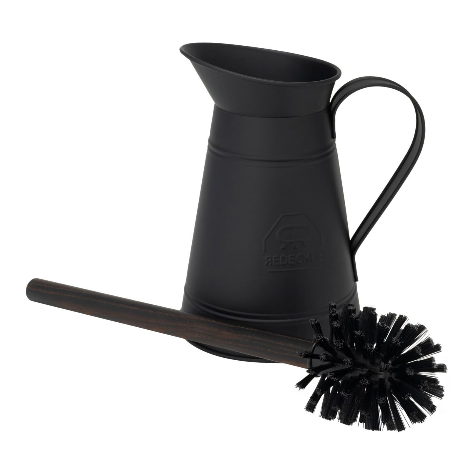 商品 Redecker レデッカー トイレブラシセット メタルホルダー ブラック 40 cm