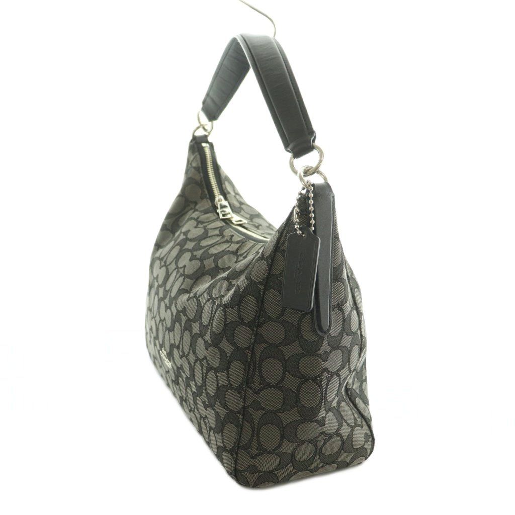 コーチ COACH シグネチャー ワンショルダーバッグ ハンドバッグ 黒