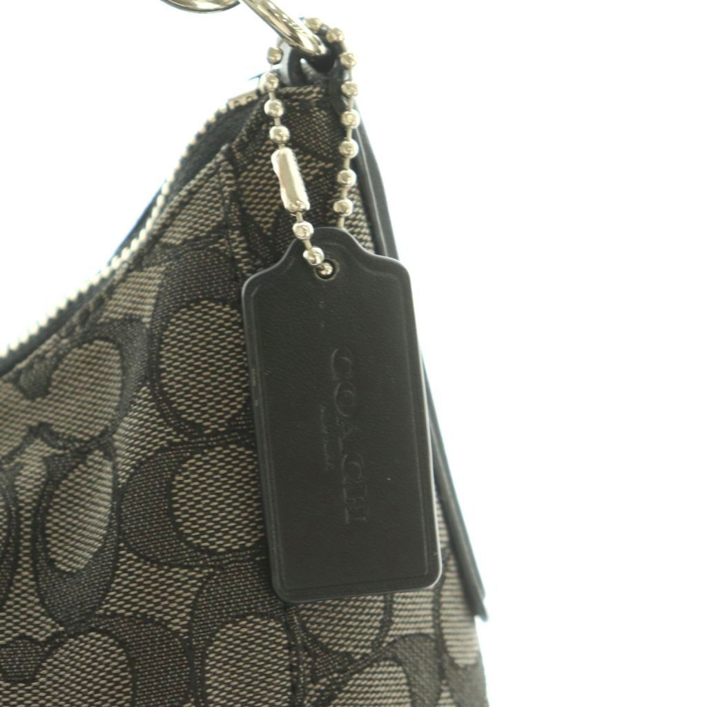 コーチ COACH シグネチャー ワンショルダーバッグ ハンドバッグ 黒