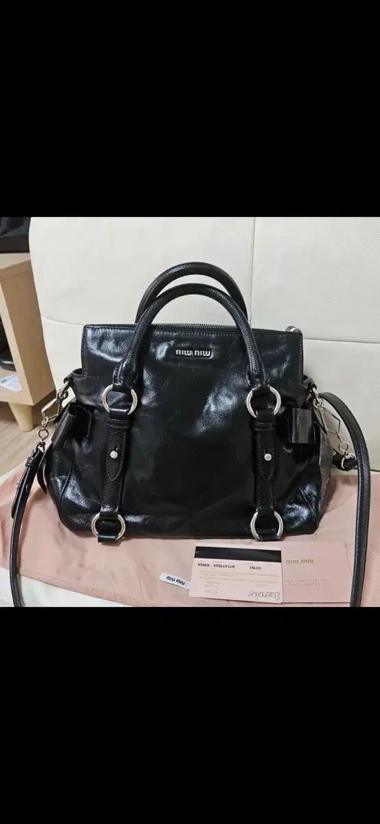 ミュウミュウ ミニ リボンサッチェルバッグ