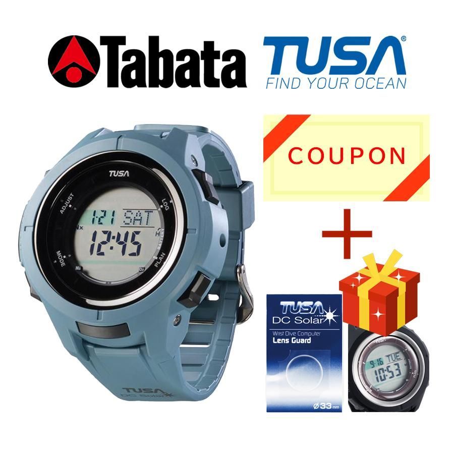 TUSA DC Solar IQ 1203 SBL スモークブルー ソーラー充電式ダイブコンピューター 時 割引クーポン適用可