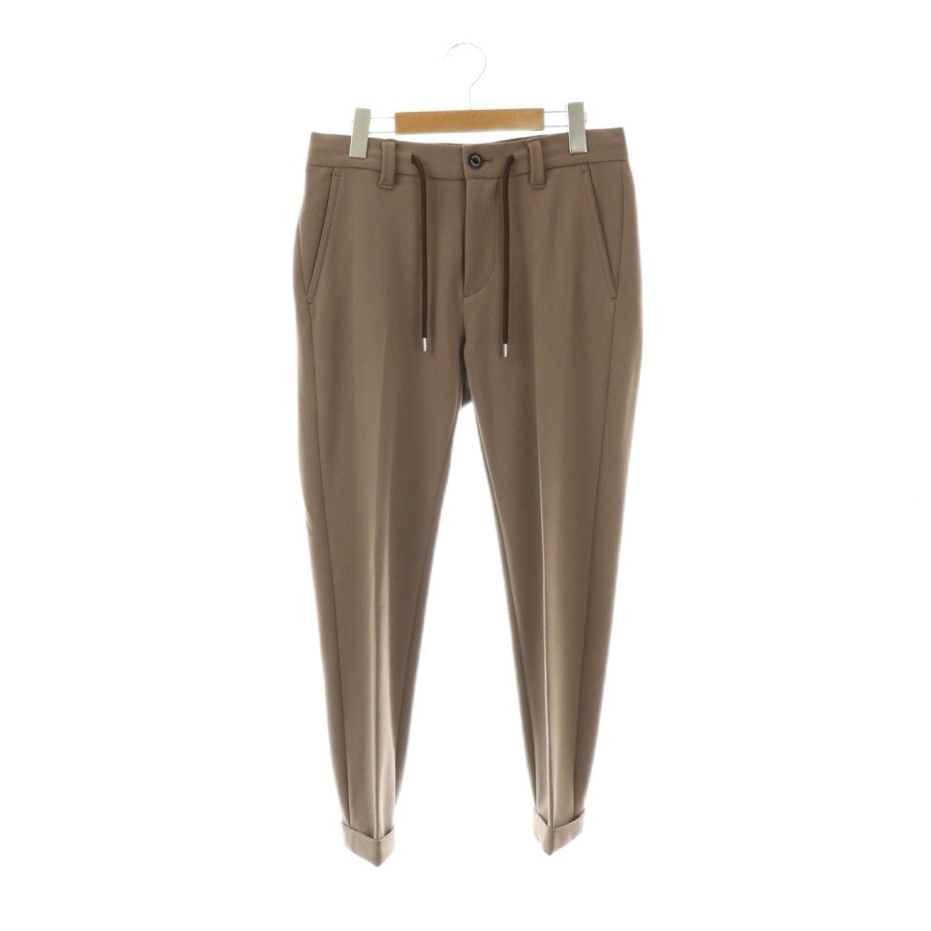 【中古】ウノピュウノウグァーレトレ ACTIVE EASY SLACKS パンツ テーパード センタープレス 3 モカブラウン /CX ウノピュウノウグァーレトレ 1PIU1UGUALE3 ACTIVE EASY SLACKS パンツ