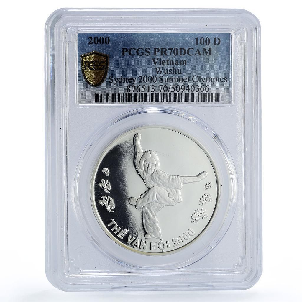 ベトナム 100ドン ウー シドニーオリンピック スポーツ PR70 PCGS 銀貨