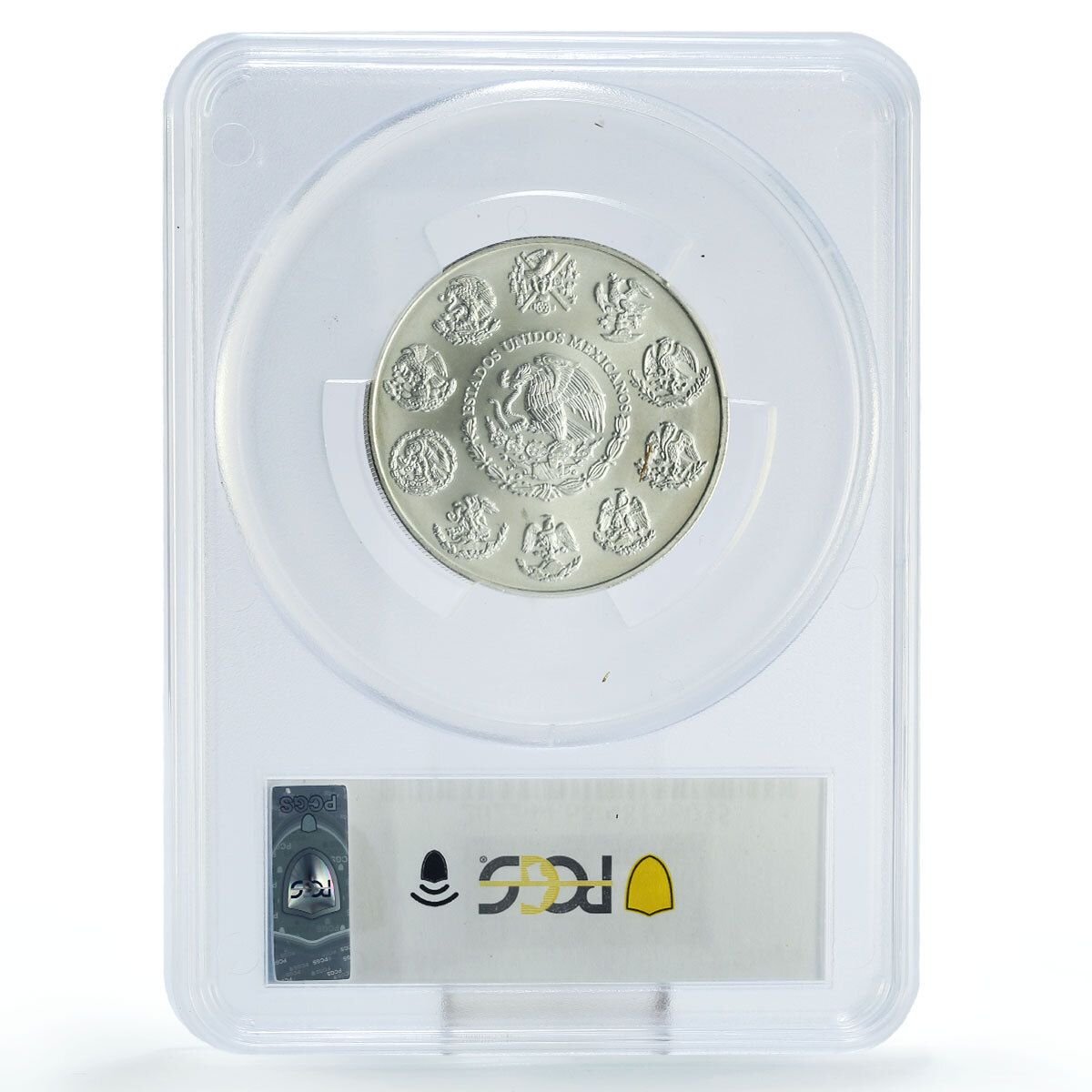 メキシコ 2オンサス リベルタッド 独立の天使 MS68 PCGS 銀貨 1997